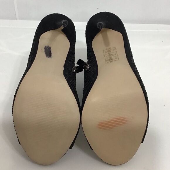 Kurt Keiger Black Giddy Embellished Open Toe 120mm Stiletto Heel Boots - Picture 8 of 11